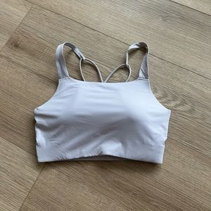 nike yoga luxe swoosh bra - lavender